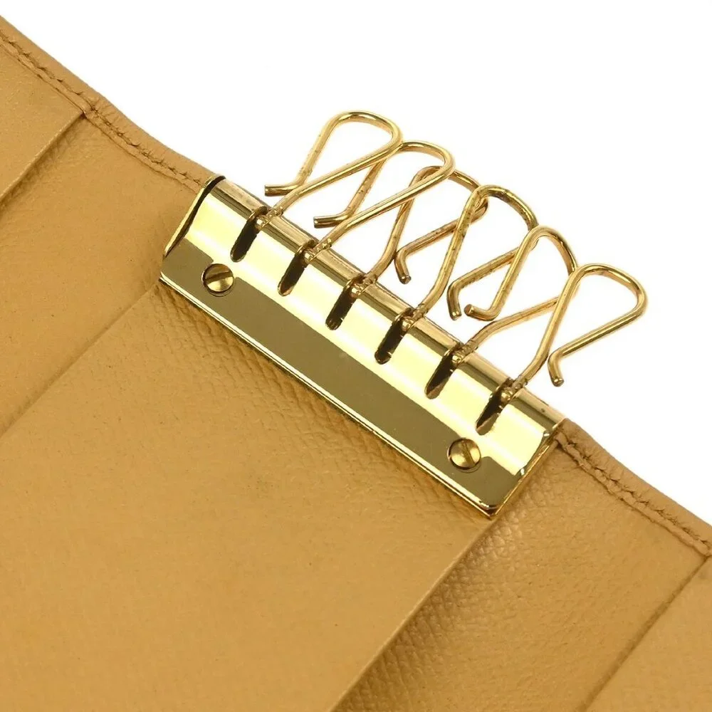 Chanel Beige Calfskin Six Hook Key Case Small Good